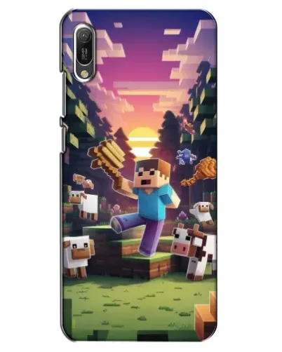 Чехол для Huawei Y6 2019 с картинкой «Стив на ферме» Чехол для Huawei Y6 2019 с картинкой «Стив на ферме»