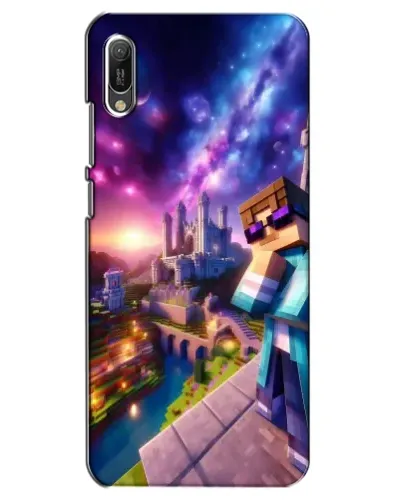 Чехол для Huawei Y6 2019 с картинкой «Стив и космос» Чехол для Huawei Y6 2019 с картинкой «Стив и космос»