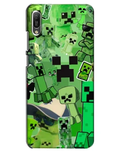 Чехол для Huawei Y6 2019 с картинкой «Криперы Minecraft» Чехол для Huawei Y6 2019 с картинкой «Криперы Minecraft»
