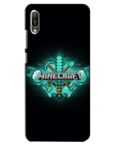 Чехол для Huawei Y6 2019 с картинкой «Minecraft Diamond лого» Чехол для Huawei Y6 2019 с картинкой «Minecraft Diamond лого»