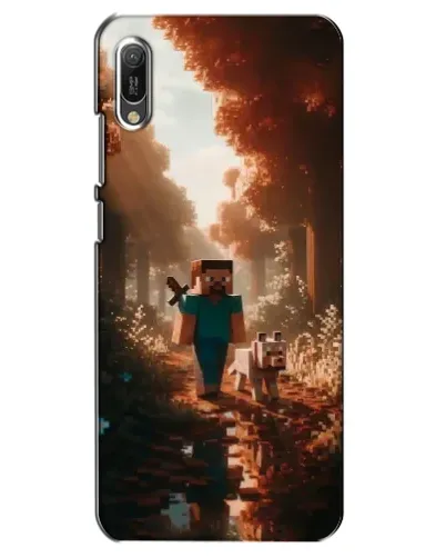 Чехол для Huawei Y6 2019 с картинкой «Стив в лесу» Чехол для Huawei Y6 2019 с картинкой «Стив в лесу»