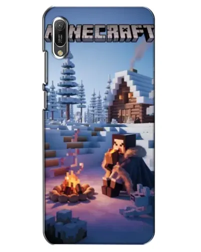 Чехол для Huawei Y6 2019 с картинкой «Зимний Minecraft» Чехол для Huawei Y6 2019 с картинкой «Зимний Minecraft»