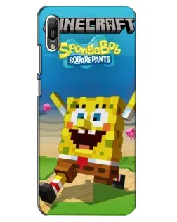 Чохол для Huawei Y6 2019 з картинкою «Губка Боб Minecraft» Чохол для Huawei Y6 2019 з картинкою «Губка Боб Minecraft»