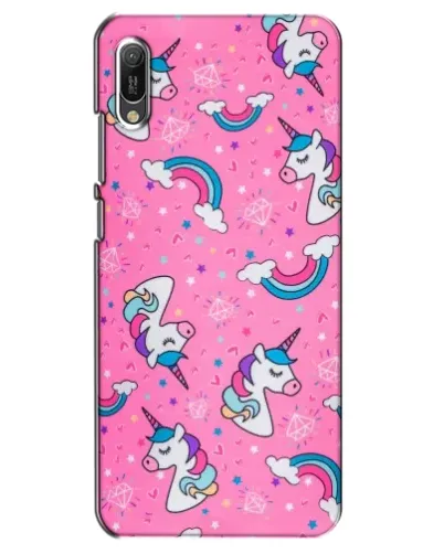 Чехол для Huawei Y6 2019 с картинкой «Unicorn паттерн розовый» Чехол для Huawei Y6 2019 с картинкой «Unicorn паттерн розовый»