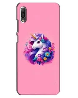 Чехол для Huawei Y6 2019 с картинкой «Сказочный единорог»