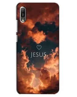 Чехол для Huawei Y6 2019 с картинкой «Сияние Имени Jesus»