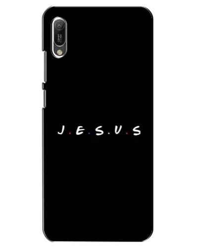 Чехол для Huawei Y6 2019 с картинкой «Точки веры J.E.S.U.S.»