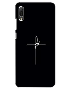 Чехол для Huawei Y6 2019 с картинкой «Тонкий крест»