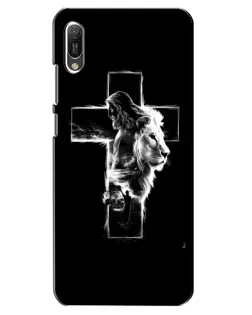 Чехол для Huawei Y6 2019 с картинкой «Сияющий крест Jesus»