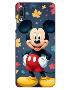 Чехол для Huawei Y6 2019 с картинкой «Осенний Mickey Mouse»