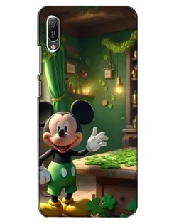 Чехол для Huawei Y6 2019 с картинкой «Микки в мастерской»