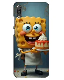 Чехол для Huawei Y6 2019 с картинкой «Повар Спанч Боб»