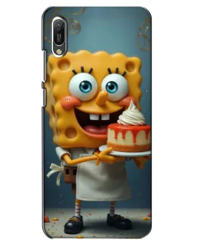 Чехол для Huawei Y6 2019 с картинкой «Повар Спанч Боб»