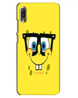 Чехол для Huawei Y6 2019 с картинкой «Минималистичный Спанч Боб» Чехол для Huawei Y6 2019 с картинкой «Минималистичный Спанч Боб»