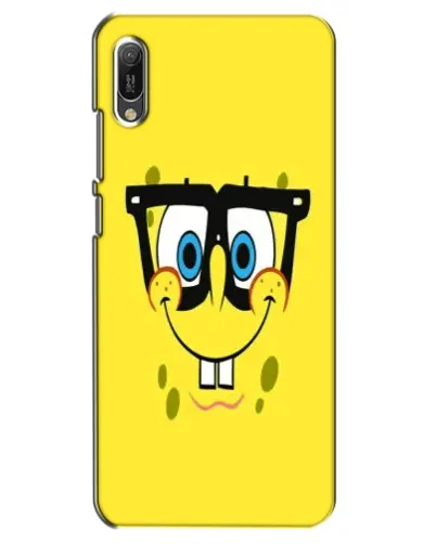 Чехол для Huawei Y6 2019 с картинкой «Минималистичный Спанч Боб» Чехол для Huawei Y6 2019 с картинкой «Минималистичный Спанч Боб»