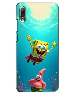 Чехол для Huawei Y6 2019 с картинкой «Спанч Боб под водой» Чехол для Huawei Y6 2019 с картинкой «Спанч Боб под водой»