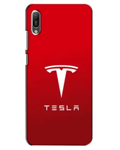 Чехол для Huawei Y6 2019 с картинкой «Tesla Red Classic»