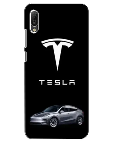 Чехол для Huawei Y6 2019 с картинкой «Tesla Model Y»