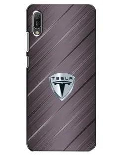 Чохол для Huawei Y6 2019 з картинкою «Металева текстура Tesla» Чохол для Huawei Y6 2019 з картинкою «Металева текстура Tesla»