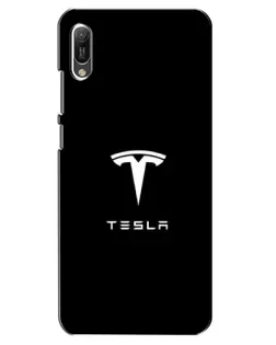 Чохол для Huawei Y6 2019 з картинкою «Tesla White Logo» Чохол для Huawei Y6 2019 з картинкою «Tesla White Logo»