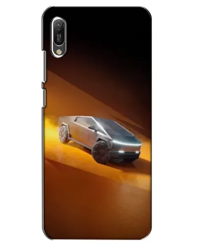 Чехол для Huawei Y6 2019 с картинкой «Cybertruck в пустыне»