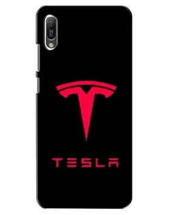 Чохол для Huawei Y6 2019 з картинкою «Tesla Red Logo» Чохол для Huawei Y6 2019 з картинкою «Tesla Red Logo»