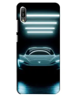 Чохол для Huawei Y6 2019 з картинкою «Tesla в неоні» Чохол для Huawei Y6 2019 з картинкою «Tesla в неоні»