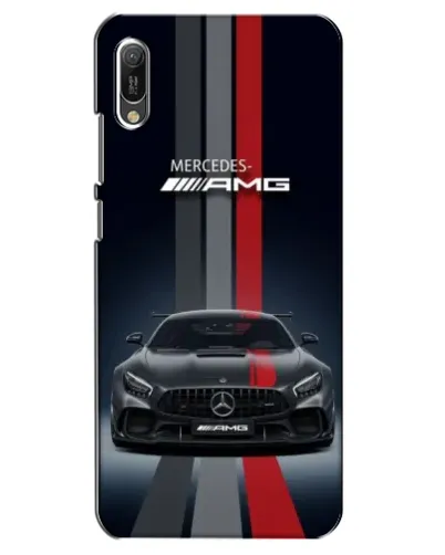Чехол для Huawei Y6 2019 с картинкой «Mercedes — белый карбон» Чехол для Huawei Y6 2019 с картинкой «Mercedes — белый карбон»