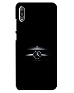 Чехол для Huawei Y6 2019 с картинкой «Mercedes — абстрактные линии»