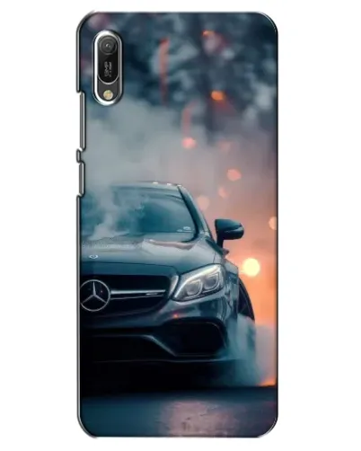 Чехол для Huawei Y6 2019 с картинкой «Mercedes — ночной город» Чехол для Huawei Y6 2019 с картинкой «Mercedes — ночной город»