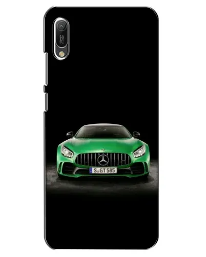 Чехол для Huawei Y6 2019 с картинкой «Mercedes — неоновый лого» Чехол для Huawei Y6 2019 с картинкой «Mercedes — неоновый лого»