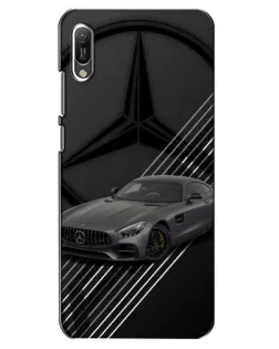 Чехол для Huawei Y6 2019 с картинкой «Mercedes AMG — графика»