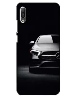Чехол для Huawei Y6 2019 с картинкой «Свет фар Mercedes»