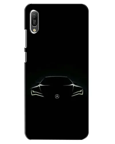 Чехол для Huawei Y6 2019 с картинкой «Mercedes — силуэт авто» Чехол для Huawei Y6 2019 с картинкой «Mercedes — силуэт авто»