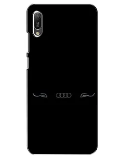 Чехол для Huawei Y6 2019 с картинкой «Audi — световой подпись»