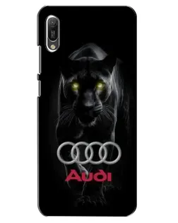Чехол для Huawei Y6 2019 с картинкой «Пантера и Audi» Чехол для Huawei Y6 2019 с картинкой «Пантера и Audi»