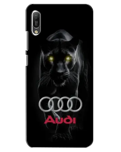 Чехол для Huawei Y6 2019 с картинкой «Пантера и Audi»
