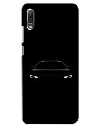 Чехол для Huawei Y6 2019 с картинкой «Взгляд Audi в темноте»