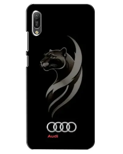 Чехол для Huawei Y6 2019 с картинкой «Графика — пантера и Audi»
