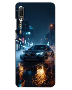 Чехол для Huawei Y6 2019 с картинкой «Ночной город и Audi» Чехол для Huawei Y6 2019 с картинкой «Ночной город и Audi»