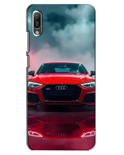 Чехол для Huawei Y6 2019 с картинкой «Audi RS — красный стиль»