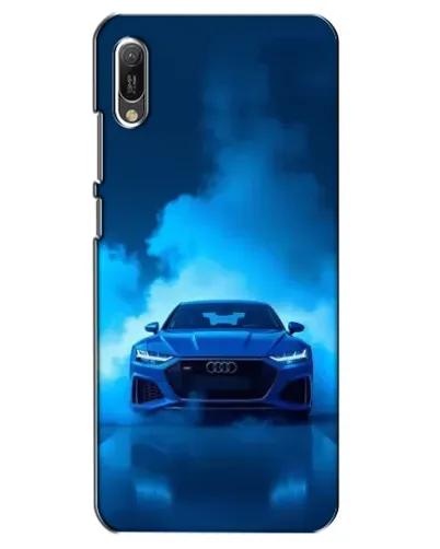 Чехол для Huawei Y6 2019 с картинкой «Audi — голубая энергия»