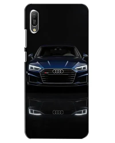 Чехол для Huawei Y6 2019 с картинкой «Audi — ночное отражение»