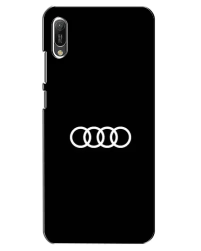 Чехол для Huawei Y6 2019 с картинкой «Audi White Logo»