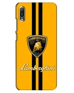 Чохол для Huawei Y6 2019 з картинкою «Lamborghini Stripe жовтий»