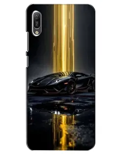 Чохол для Huawei Y6 2019 з картинкою «Нічний Lamborghini драйв»