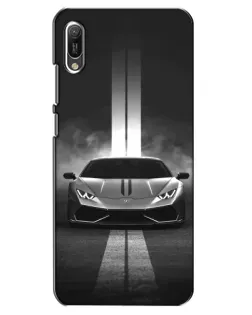 Чохол для Huawei Y6 2019 з картинкою «Lamborghini симетрія доріг»