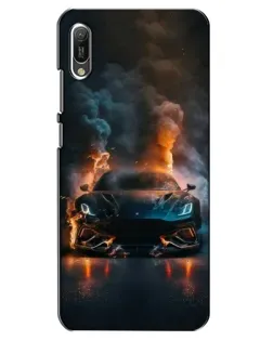 Чохол для Huawei Y6 2019 з картинкою «Lamborghini димна естетика»