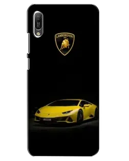 Чохол для Huawei Y6 2019 з картинкою «Lamborghini жовтий акцент»