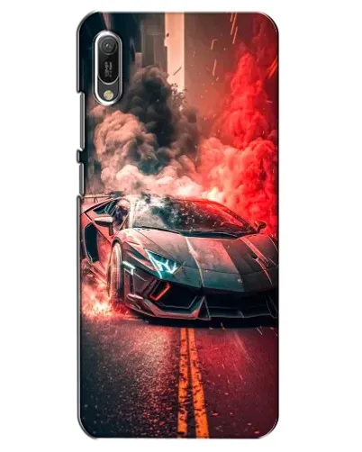 Чехол для Huawei Y6 2019 с картинкой «Lamborghini красный дым» Чехол для Huawei Y6 2019 с картинкой «Lamborghini красный дым»